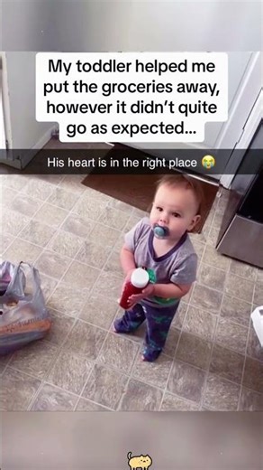 When kids try to help... it’s always a comedy show 😂#LittleHelpers#KidsHelping#FunnyKids#relatable