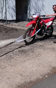 Honda CRF300L crash bars drop test by Outback Motortek 💥 This is the short version video. If you wish to see more details of the results you can watch the 4:52 long horizontal video on our YouTube channel https://youtu.be/Pym4Y0Z4jes . The 300L crash bars are already en route to some of our dealers in black and red colours. . #hondacrf300l #crf300l #outbackmotortek | Outback Motortek