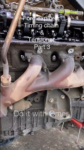 Ford explorer 2011 timing chain and tensioner replacement #doitwithomer #mechanic