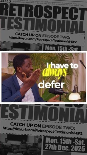 Episode 2 Of Retrospect Testimonial Is Up On YouTube