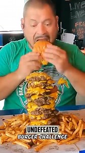 1M views · 10K reactions | Undefeated Burger Challenge | Da Garbage Disposal | Facebook