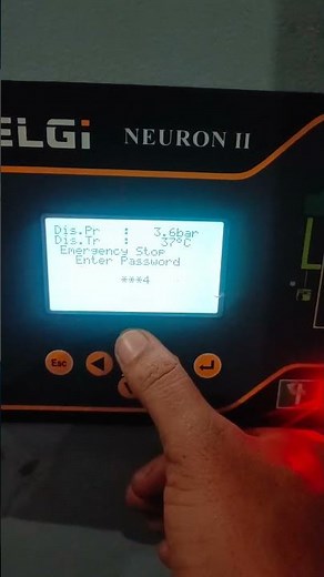 ELGI NEURON-2 45KW Compressor Pressure setting