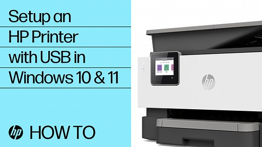 How to Set Up an HP Printer using a USB Connection in Windows 10 or 11