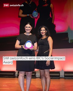 SWI swissinfo.ch has been awarded the Social Impact Award by the...