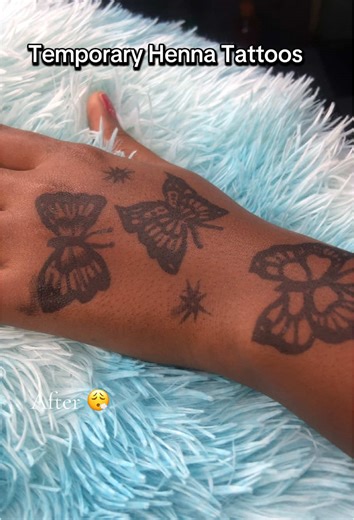 Stunning Temporary Henna Tattoos for Butterfly Lovers