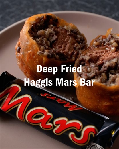 More controversial than Marmite ? Let us know if you'd be brave enough to try this proud Scottish combo of Deep Fried Mars Bar and Macsween 🏴󠁧󠁢󠁳󠁣󠁴󠁿 | Macsween Haggis