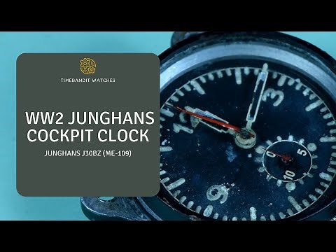 Junghans WW2 Messerschmitt ME 109 Aircraft Clock