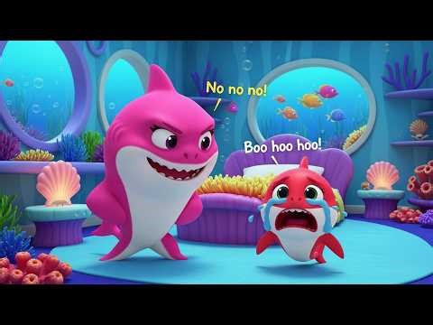Little Shark Good Night Song 🦈🌙 Nursery Rhymes & Kids Songs | Bedtime Routine & Lullaby