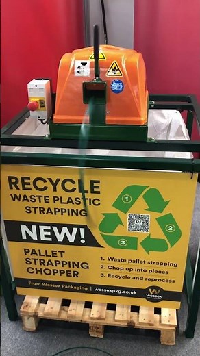 Recycle plastic pallet strapping Wessex Packaging's Pallet Srapping Chopper Machine