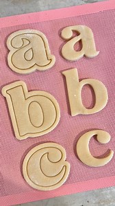 The easiest alphabet cookie cutters 😍🔠👩🏻‍🍳🍪 I’ll be adding the full upper and lowercase sets of these cookie cutters to my online shop tonight! (And tomorrow is my 36th birthday which means all stock will be 36% off for tomorrow too! Tap the link in my bio, or visit luciebakes.com, to sign up for my newsletter to be notified when the sale goes live!) 🎉 #decoratedcookies #decoratedsugarcookies #cookiedecorating #cookiedecorator #cookiedecoration #cookiedesign #cookieart #3dprinting #cookie