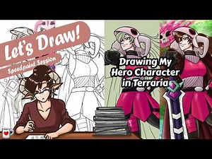 Let's Draw! (Speedpaint ProCreate) - Drawing My Hero Character in Terraria