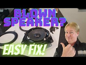 How to repair a blown speaker. Lexus Mark Levinson speaker torn? Super easy repair and upgrade.