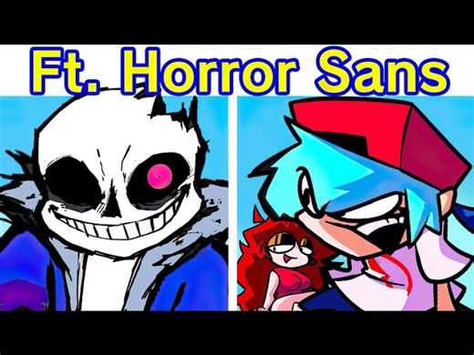 【FNF恐惧传说】Vs Horror Sans FULL WEEK | Midnight Hunger