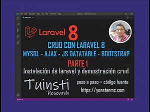 CRUD CON LARAVEL 8 Y AJAX INSTALACIÓN Y DEMO CRUD (PARTE 1)