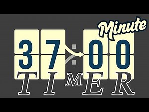 Silent 37 Minute Timer ⏲️ | No Sound Countdown for All Activities