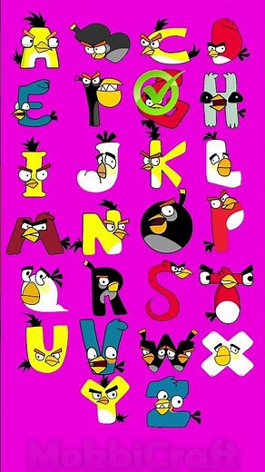 Alphabet Lore But ANGRY BIRDS #short