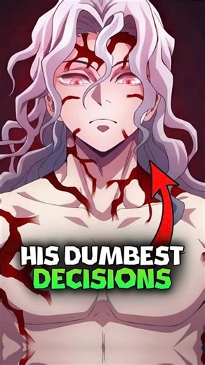 Top 3 Dumbest Decisions Of Muzan Kibutsuji! Demon Slayer Explained #shorts #demonslayer