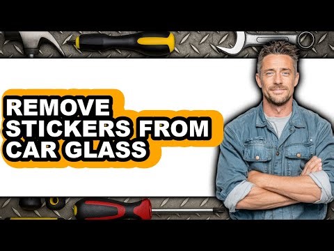 How to Remove Stickers from Car Glass (only Way)