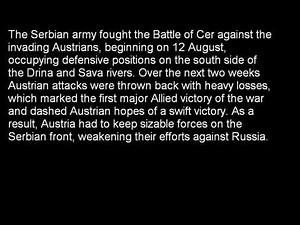 Serbia in WW 1 - Our true heroes