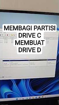 Cara membagi partisi hardisk pada windows 10 atau 11, menggunakan fitur bawaan windows