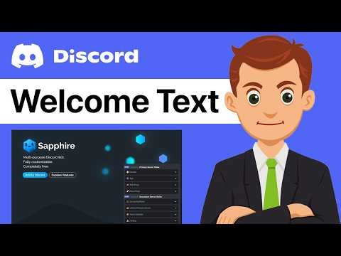 How To Setup Welcome Message With Sapphire Bot (Updated Guide)