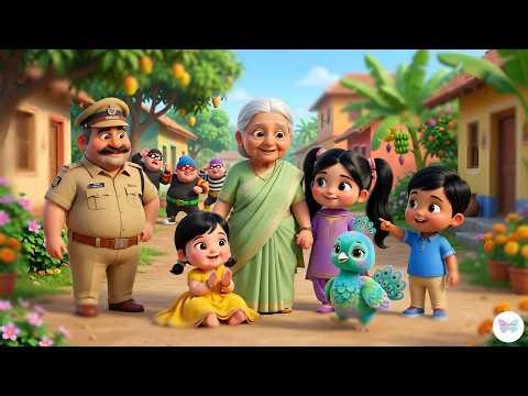 Nani Teri Morni Ko Mor Le Gaye | 3D Animated Hindi Nursery Rhyme | Kids Cartoon Song