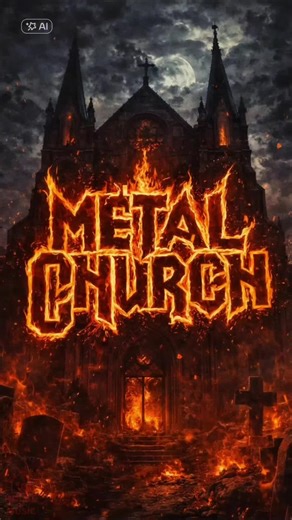 When the Metal Church Awakens 🔥 A dark cathedral, rising flames, and the sound of pure heavy metal echoing through the night. This animation is inspired by the legendary power and atmosphere of Metal Church – epic riffs, classic 80s energy, and timeless intensity. Concept & project by House of Music. #MetalChurch #HeavyMetal #80sMetal #TrueMetal #HouseOfMusic