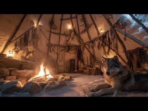 ❄️🔥1 Hour Native American Music 🐺 Sacred Fire, Wolf Spirit & Deep Winter Calm