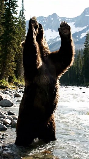 [Nature ASMR] 🐻 Grizzly Bear in the Wild | Powerful & Peaceful Sounds #Shorts