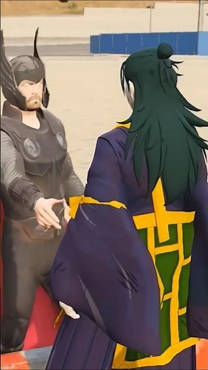 JUJUTSU KAISEN VS SUPER HEROES - SLAP BATTLE |#shorts |#gta |#gaming |#cartoon |#edit |#animation