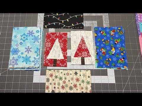 Sewing Scrappy Trees for a Christmas Winter Forest