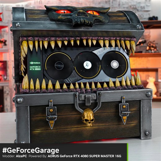 13K views · 29 reactions | Co se stane, když přenesete ikonickou truhlu z Dungeons & Dragons do reality? Vznikne z toho něco naprosto úžasného! Ve spolupráci NVIDIA a Gigabyte si pro vás kluci z AlzaTechu připravili naprosto jedinečný PC build, který boří všechny stereotypy! | Alza.cz | Facebook