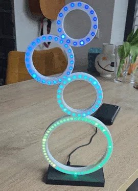 Smart LED Lamp NeoPixels – Raspberry Pi Pico #3DPrinting #3DThursday