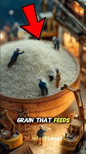 Think Rice Is Simple? The Microscope Shows a Creepy Truth 😨🍚🔬 #microscope