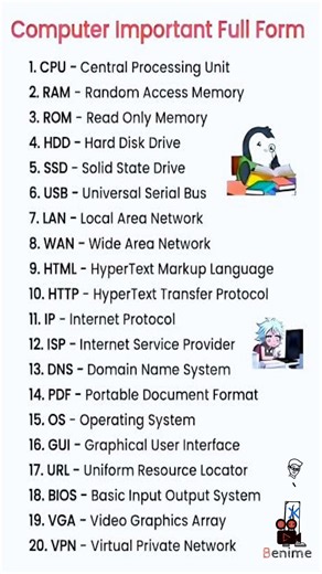 Computer Full Form yaad hai?#StudywithAnjali