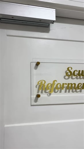 Sinage going on windows sprayed water bottles sorted it’s all coming together #pilates #reformerpilates #fitness