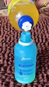 Add toothpaste to acetone; you need to do this at home today!