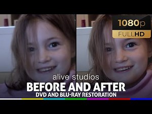 DVD and Blu-ray AI Upscale and Restoration Before and After (2024)