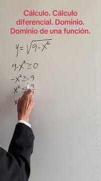 Calculus Differential Calculus Domain Function Domain of a function