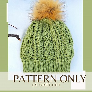 Carolyn Cable Crochet Hat **PATTERN ONLY** - Etsy