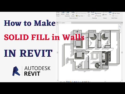 How to make wall solid fill in Autodesk Revit