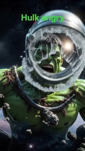 Hulk angry in space #hulk #viral #superhero #youtube