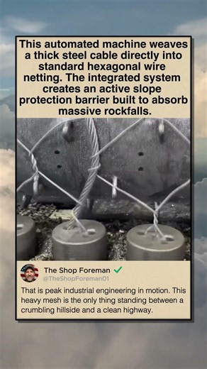 THE MACHINE THAT STOPS ROCKFALLS COLD