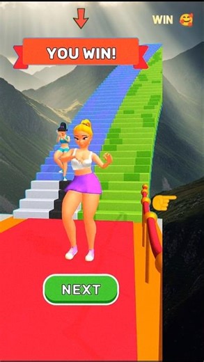 Down Stairs Race 3D Gameplay | Funniest Fails Ever 😂 (Mobile Game) #gamefail #funnygame #gamehack