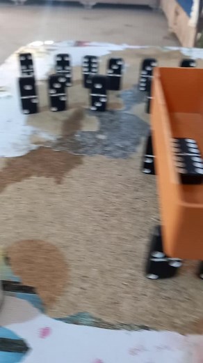 Dominoes Falling: A Mesmerizing Indoor Display