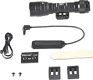 Streamlight 88126 ProTac Rail Mount HL-X Pro 1000-Lumen High Candela Multi-Fuel Long Gun Light, Includes Jack-Cap, M-Lok kit, Pressure Switch, Tool, and CR123A Lithium Batteries, Black