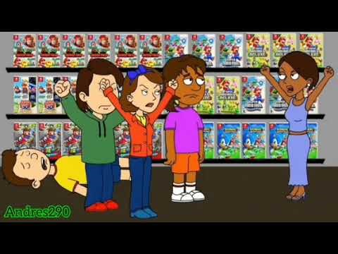 Caillou and Rosie Behaves at Gamestop/Ungrounded