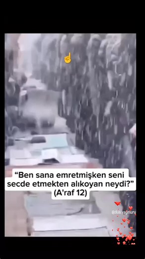 Dua yağmuru on Instagram‎: "A'raf 12 بِسْمِ اللهِ الرَّحْمٰنِ الرَّحِيمِ قَالَ مَا مَنَعَكَ اَلَّا تَسْجُدَ اِذْ اَمَرْتُكَۜ قَالَ اَنَا۬ خَيْرٌ مِنْهُۚ خَلَقْتَن۪ي مِنْ نَارٍ وَخَلَقْتَهُ مِنْ ط۪ينٍ Bismillahirrahmanirrahim Rahman ve Rahim Olan Allah’ın Adı ile. Sana buyurduğum halde, seni secde etmekten alıkoyan nedir?" dedi. "Ben ondan hayırlıyım, beni ateşten onu çamurdan yarattın." dedi. #alhamdulillah #namaz#kuran #istanbul #turkey"‎