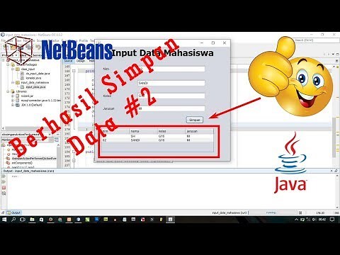 Cara membuat tombol simpan di java Netbeans ke Database #2 [simpan ke dalam tabel dan database]