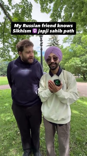 Japji sahib path by russian man #sikhism #waheguru #russia #shorts #gurugranthsahibji